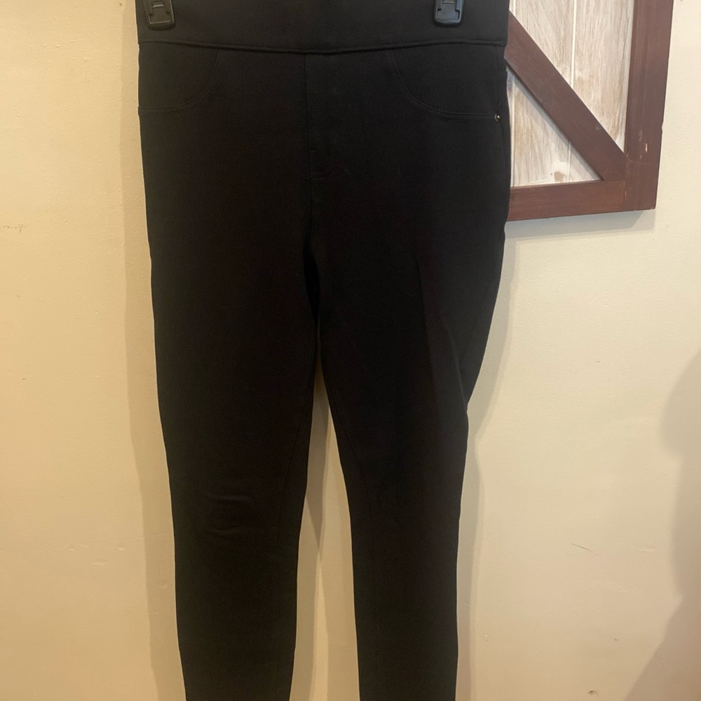 SPANX Black High-Rise Leggings ponte
